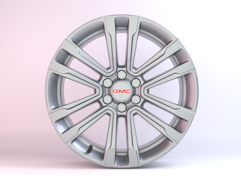 GMC FR72 Wheels 3D Model