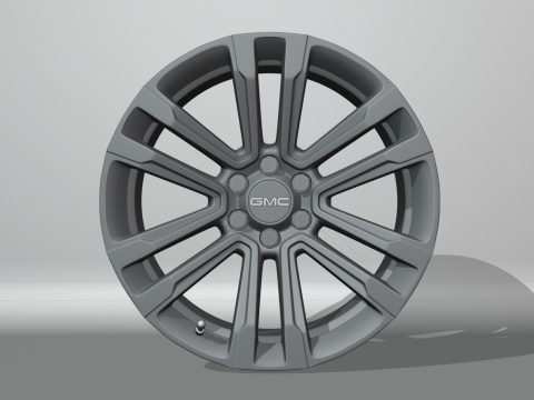 GMC FR72 Wheels 3D Model