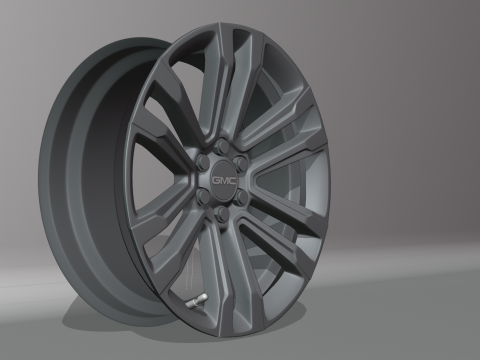 GMC FR72 Wheels 3D Model