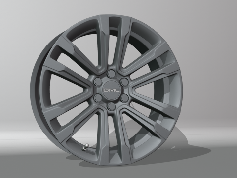 GMC FR72 Wheels 3D Model