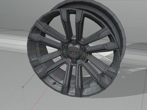 GMC FR72 Wheels 3D Model