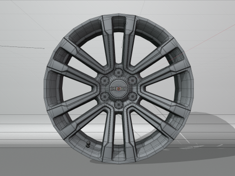 GMC FR72 Wheels 3D Model