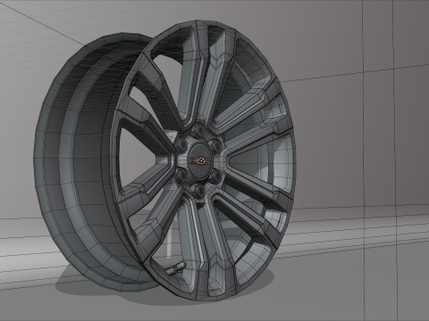 GMC FR72 Wheels 3D Model