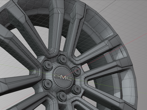 GMC FR72 Wheels 3D Model