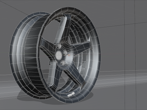 Le Mans Wheels 3D Model