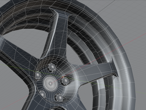 Le Mans Wheels 3D Model
