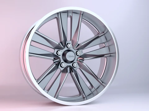 Raceline 201-AZTECA Wheels 3D Model