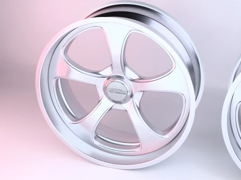 쇼트 아메리카나 투 휠 3D 모델