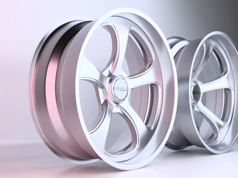 쇼트 아메리카나 투 휠 3D 모델