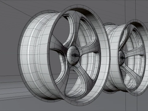쇼트 아메리카나 투 휠 3D 모델