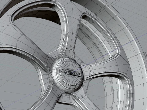 쇼트 아메리카나 투 휠 3D 모델