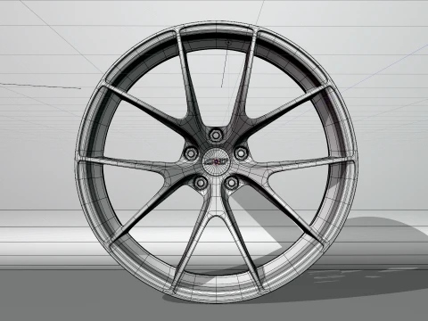 Apex VS-5RS wheels 3D Model