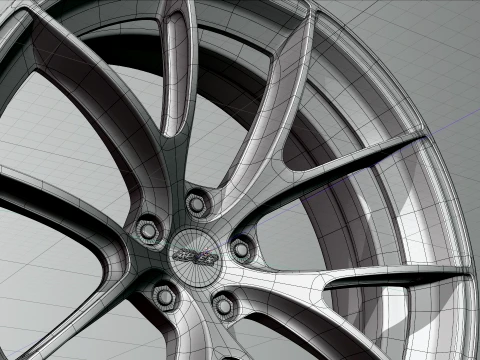 Apex VS-5RS wheels 3D Model