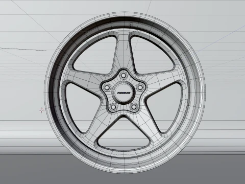 Forgeline FF3C Wheels 3D Model