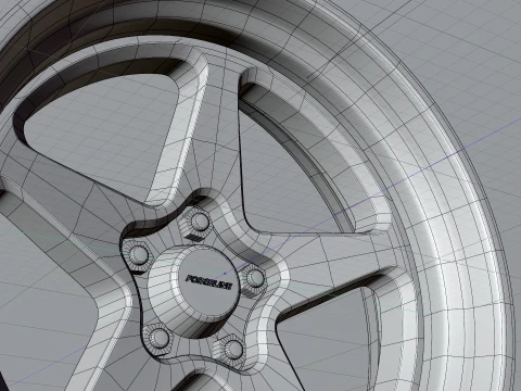 Forgeline FF3C Wheels 3D Model