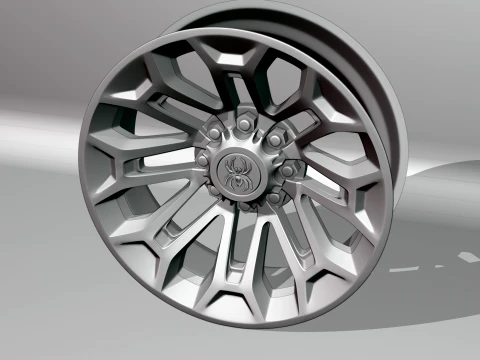 Black Widow Wheels Dodge 3D Model