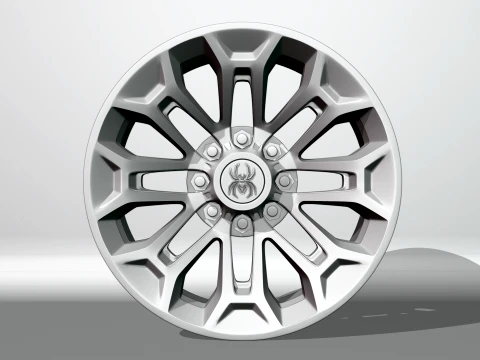 Black Widow Wheels Dodge 3D Model