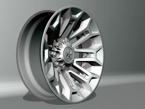 Black Widow Wheels Dodge 3D Model