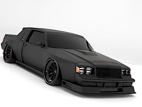 Buick GNX 1987 Custom 3D Model