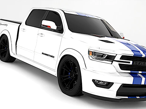 Dodge Ram Hennessey Mammoth 400 2024 3D Model