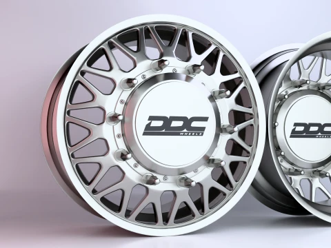 DDC The Mesh Polished Dually Wheels 3D Model