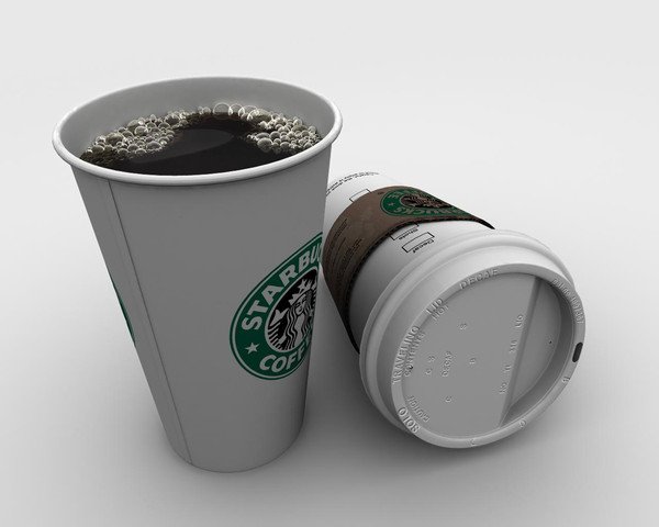 starbucks coffee 3Dモデル .c4d .max .obj .3ds .fbx .stl .blend 