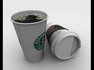 starbucks coffee 3D Model