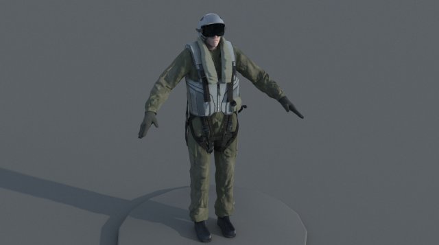 pilot Modello 3D .c4d .max .obj .3ds .fbx .stl .blend 