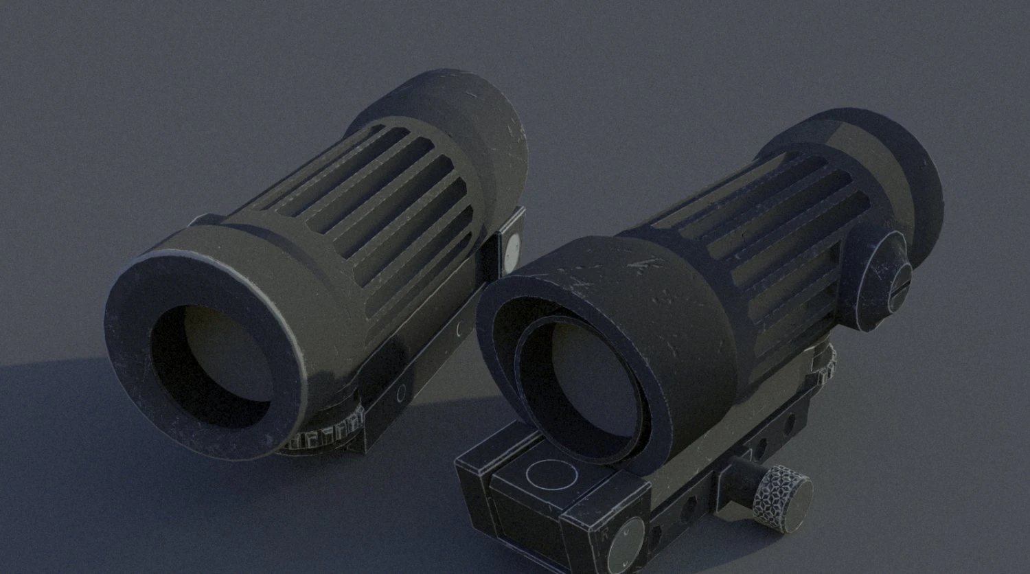 elcan m145 3D Model .c4d .max .obj .3ds .fbx .stl .blend 