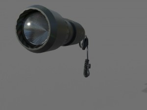 tactical flashlight 3D मॉडल