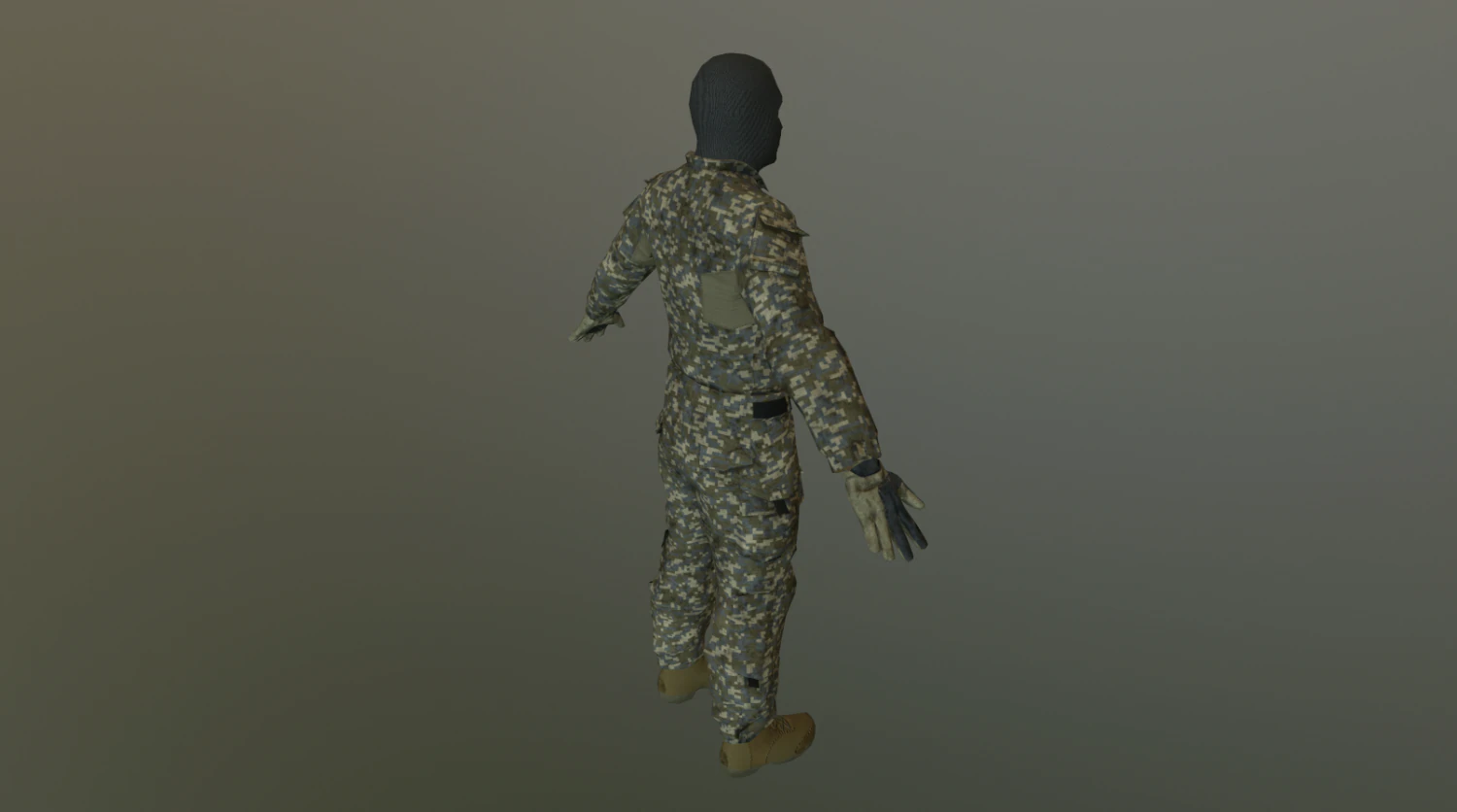 soldier 3D Model .c4d .max .obj .3ds .fbx .stl .blend 