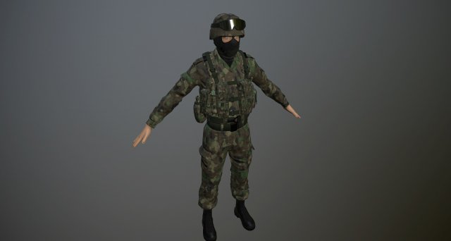 soldier 3D मॉडल .c4d .max .obj .3ds .fbx .stl .blend 
