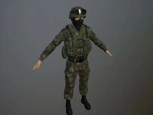 군인 3D 모델