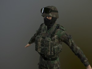 soldier 3D मॉडल