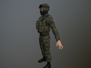 soldier 3D मॉडल
