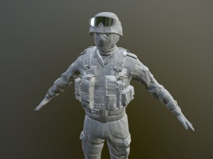 soldier 3D मॉडल