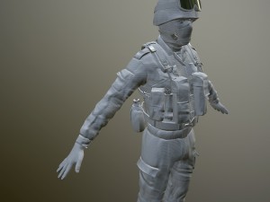 soldier 3D मॉडल