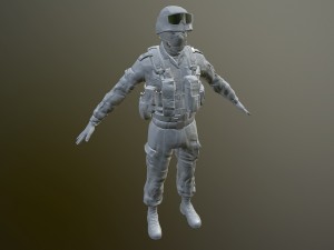 soldier 3D मॉडल