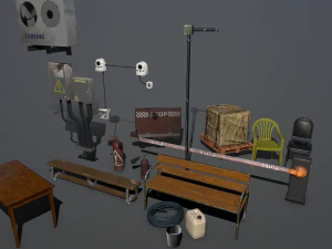 प्रॉप्स पैक 3D मॉडल