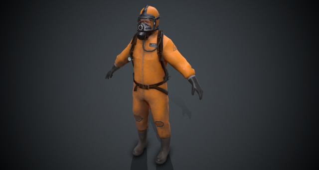 hazmat worker 3D मॉडल .c4d .max .obj .3ds .fbx .stl .blend 