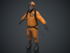 hazmat worker 3D Model