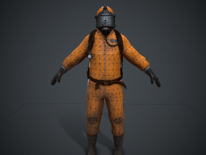 hazmat worker 3D मॉडल