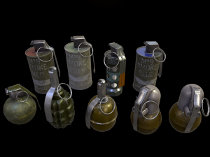 grenades pack 3D Model