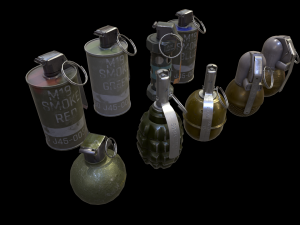 grenades pack 3D Modell