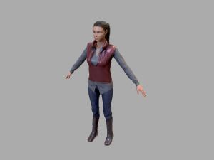 casual female 3D Model