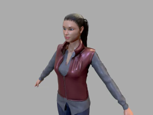 casual female 3D Model