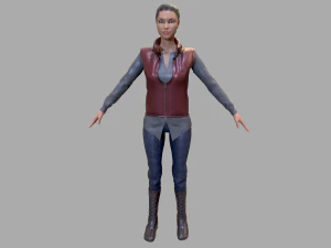 casual female 3D Model
