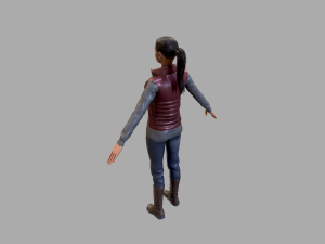 casual female 3D-Modell