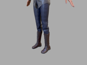 casual female 3D-Modell