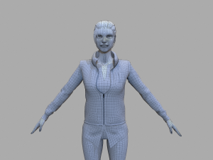 casual female 3D-Modell